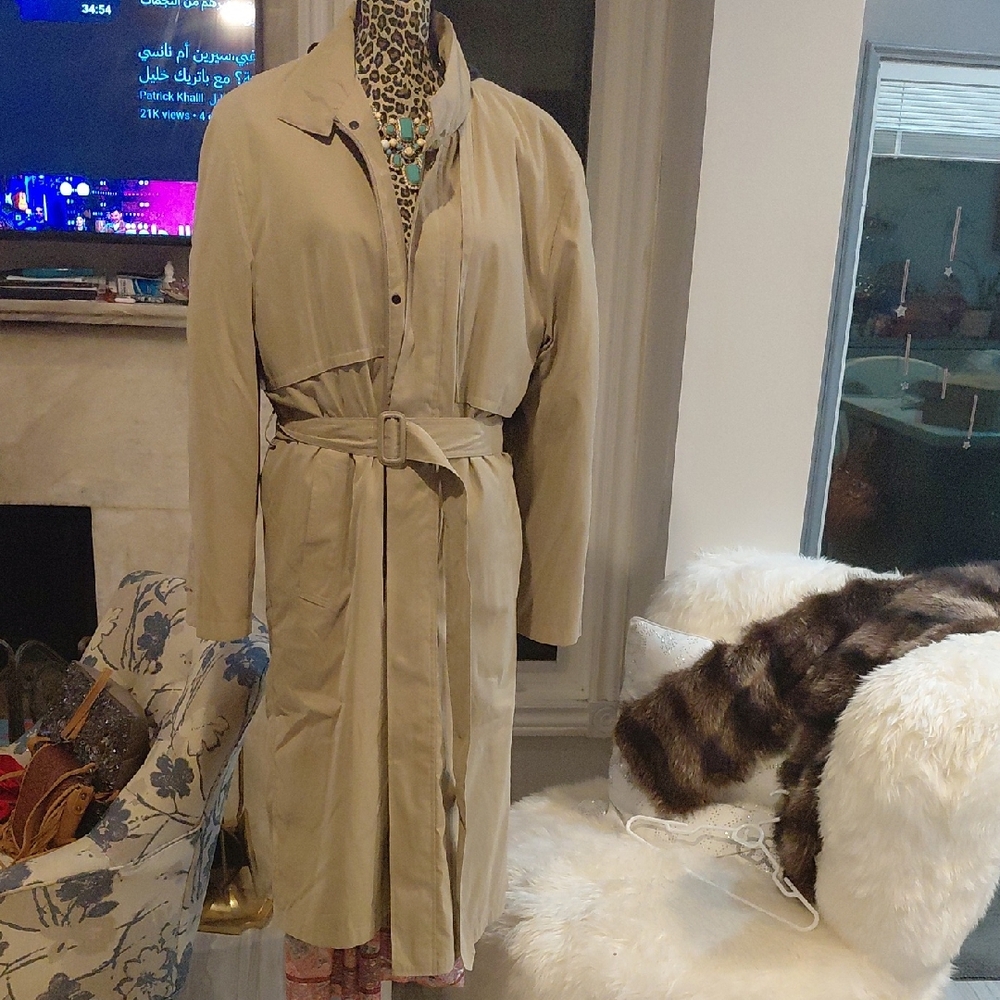 London Fog Beige Trench Coat